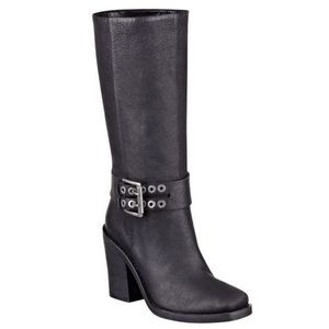 Nine West NOGAME Black Leather Boots